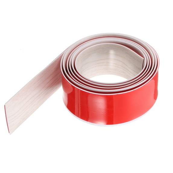 Uxcell Floor Transition Strip 2" 6.56ft Self-Adhesive Divider Strip White Wood Grain