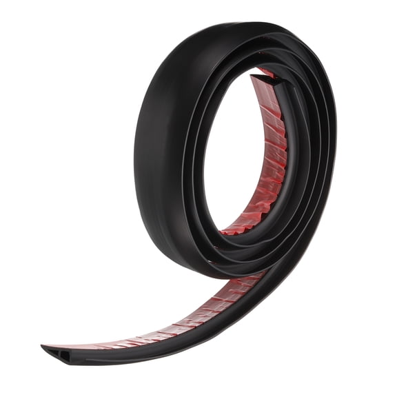 Uxcell Floor Transition Strip 2" 6.56ft Self Adhesive Carpet to Tile Transition Edging Trim for Uneven Floors Height 10mm, Black