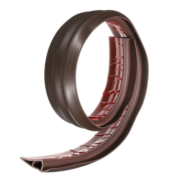 Uxcell Floor Transition Strip 2.8" 3.33ft Self Adhesive Carpet to Tile Transition Edging Trim for Uneven Floors Height 20mm, Black Red