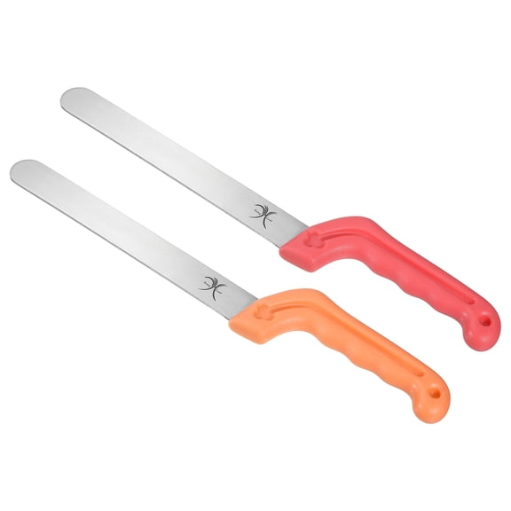 Uxcell Floral Foam Knife Florist Cutting Knife for Flower Foam Block, Yellow/Red, 1 Set/2Pcs