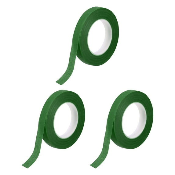 Uxcell Floral Tapes Florist Crepe Flowers Bouquets Tape Adhesive Waterproof for Flower Green