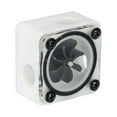 thumbnail image 1 of Uxcell Flow Indicator, Acrylic Water Cooling Monitoring 3-Way White Square G1/4 for PC Water Cooling System, 1 of 5