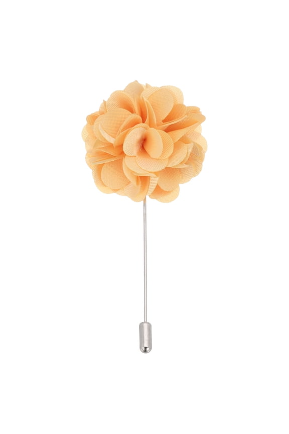 Flower Boutonnieres Pin, 1 Pcs Lapel Pin for Men Camellia Flower for Suit Wedding Anniversary, Gray/Black