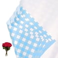 thumbnail image 1 of Uxcell Flower Gift Wrapping Paper, Plaid Waterproof Bouquet Paper Wrap Florist Supplies Packaging Floral Paper Blue, 1 of 7