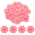 thumbnail image 1 of Uxcell Flower Iron-on Patches Embroidered Sew Flower Patch for Clothing Repair Backpack 3.54x3.54" 30 Pcs Pink, 1 of 7