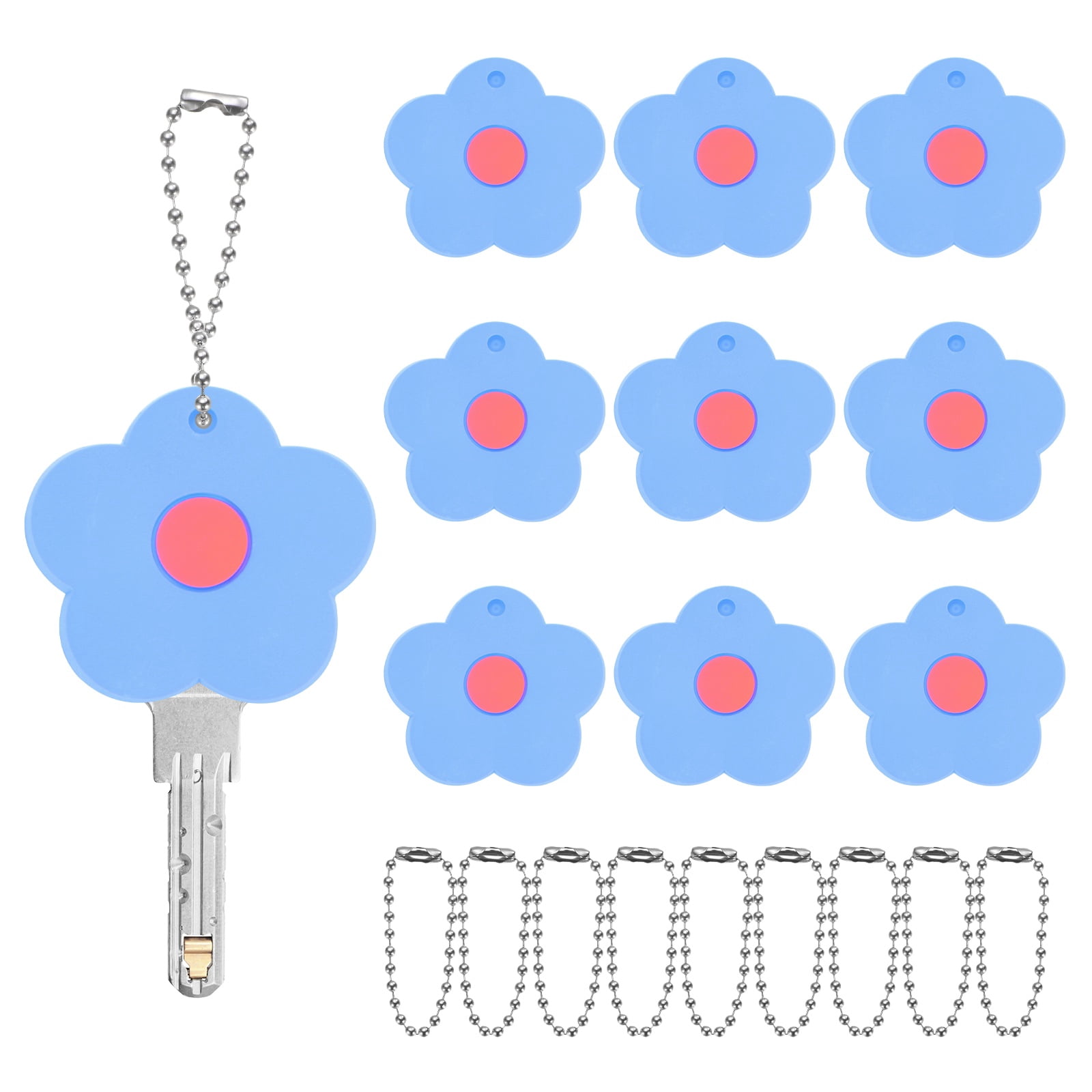Uxcell Flower Key Covers Caps [10Pcs] - Cute Key Toppers Identifiers ...
