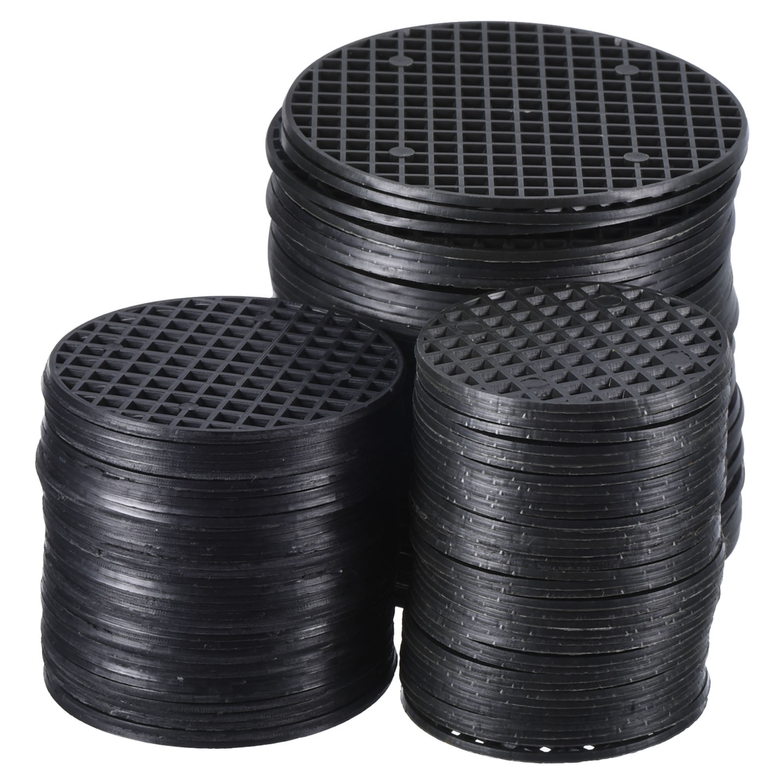 Uxcell Flower Pot Hole Mesh Pad, 120Pcs 3 Sizes Round Bonsai Drainage