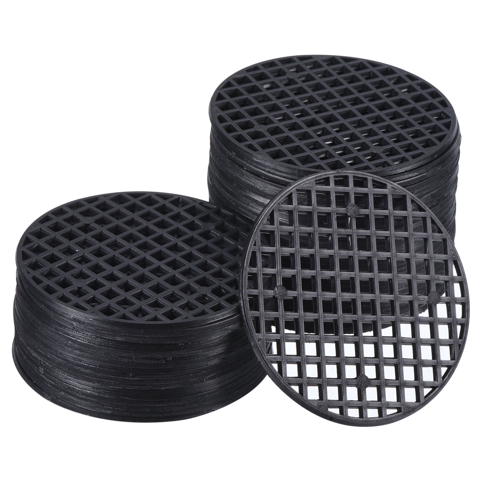 Uxcell Flower Pot Hole Mesh Pad, 50Pcs 2.2" Round Bonsai Drainage Mesh