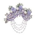 thumbnail image 1 of Uxcell Flower Rhinestone Appliques for Dresses, 3D Light Purple Rhinestone Embellishments 7 Flowers, 1 of 5