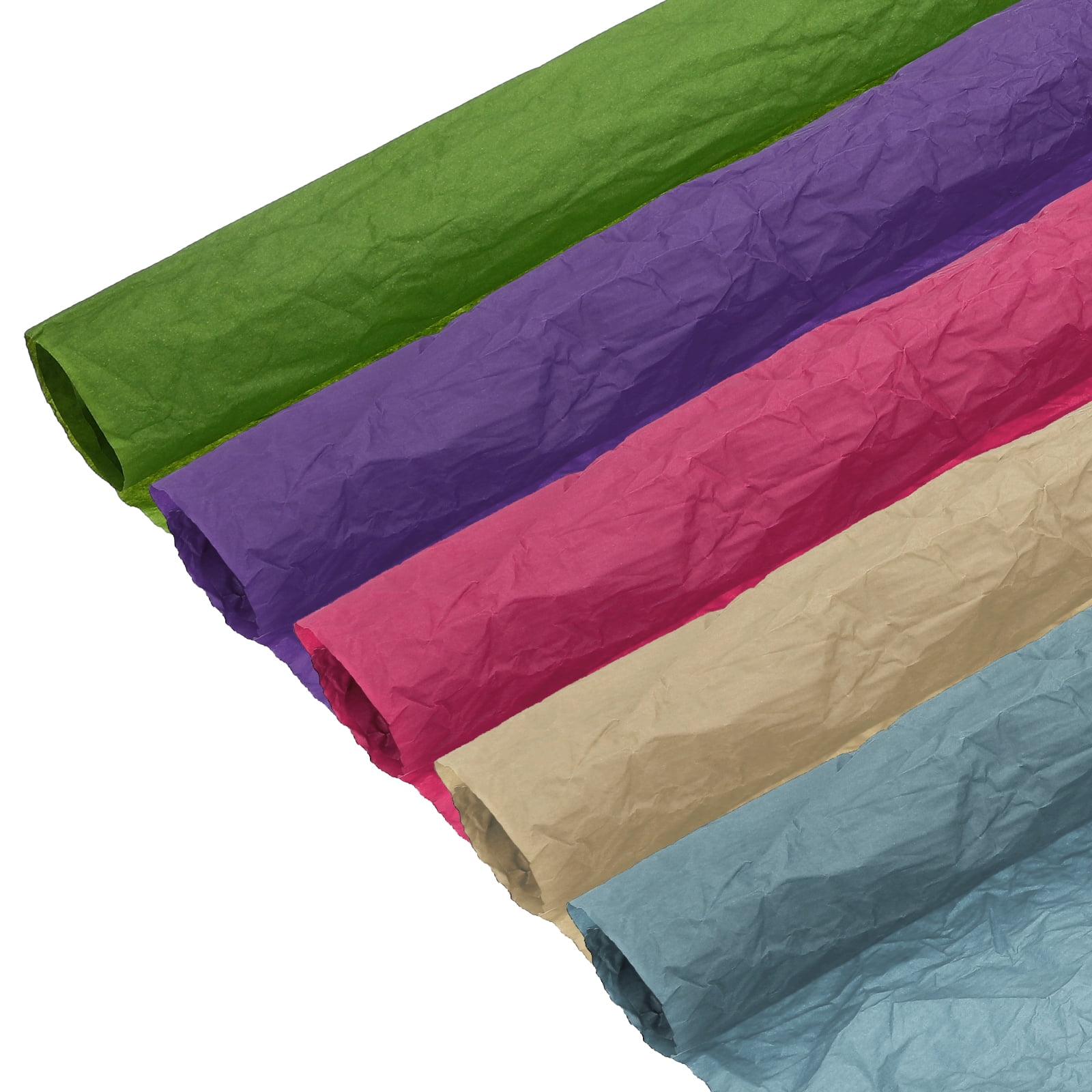 Uxcell Flower Wrapping Paper, Waterproof Bouquet Wrapping Paper, Gift Wrapping Paper (Light Green, Pale Cyan, Dark Purple, Light Peach, Dark Brown, 22 x 22 Inch, 20Pcs)