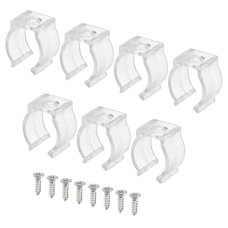 fluorescent light c lips Uxcell Tube Fixture Lamp Bracket Holder Plastic T5 U Clip 10 Pack, Clear Please check the size before buying this item General 00401 - Adjustable Clip