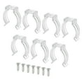 thumbnail image 1 of Uxcell Fluorescent Tube Light Fixture Lamp Bracket Holder Plastic T8 U Clip 30 Pack, 1 of 5