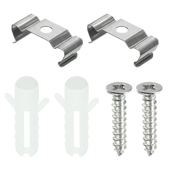 Uxcell Fluorescent Tube Light Fixture Lamp Bracket Holder T4 U Clip Kit 20 Set