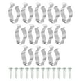 thumbnail image 1 of Uxcell Fluorescent Tube Light Fixture Screws Lamp Bracket Holder Stainless Steel T8 U Clip 12 Pack, 1 of 5