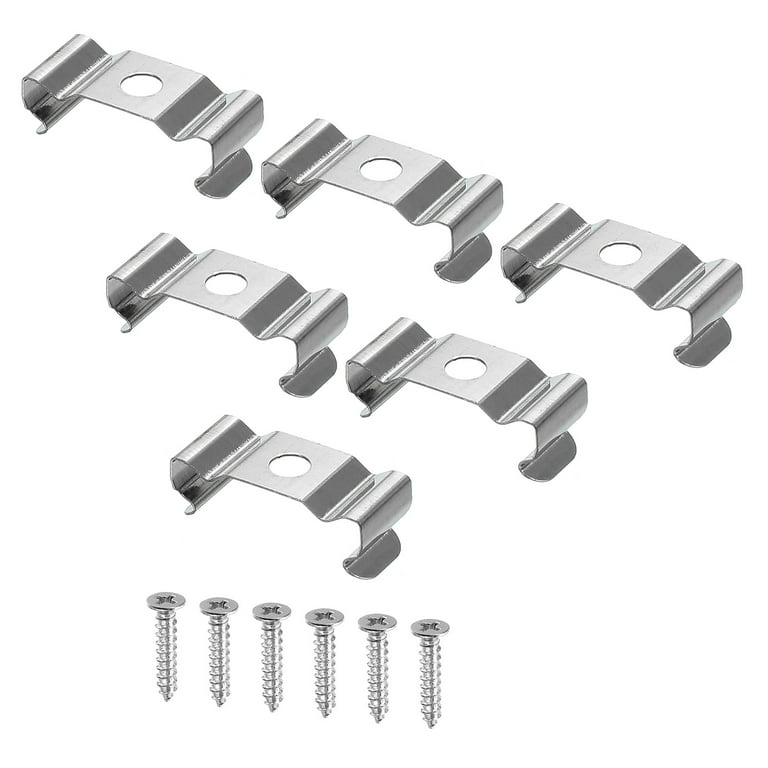 Uxcell Fluorescent Tube Light Fixture Screws Lamp Bracket Holder T5 U Clip Kit 10 Pack