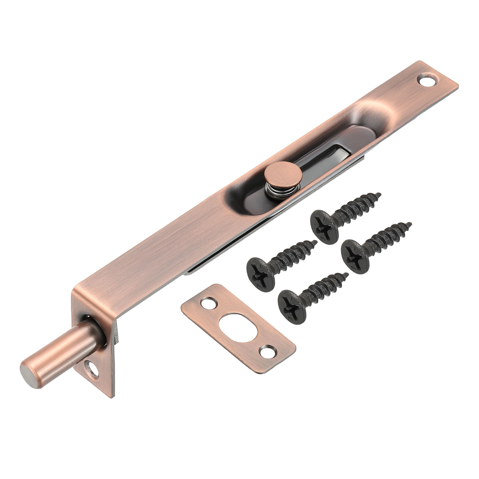 Uxcell Flush Bolt 6" x 0.71", Stainless Steel French Door Lock for Wood ...