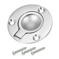 thumbnail image 1 of Uxcell Flush Pull Ring Handle, 316 Stainless Steel Round Recessed Door Pull Hidden Boat Hatch Latch with Screw Silver, 1 of 7