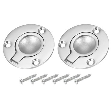 Uxcell Flush Ring Pull, 2.48-inch X 1.73-inch Stainless Steel