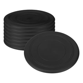 Uxcell Flying Disc Soft Silicone Colorful Flying Disk Flyer for Outdoor Sports Training Playing Lawn Game Black