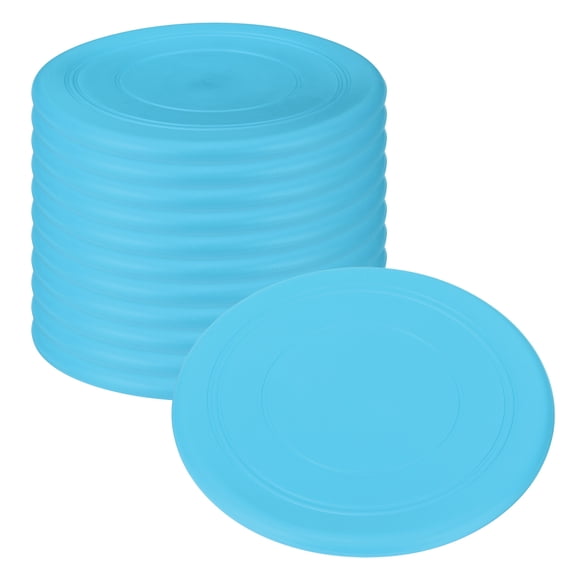 Uxcell Flying Disc, Soft Silicone Colorful Flying Disk Flyer for Outdoor Sports Training Playing Lawn Game Blue