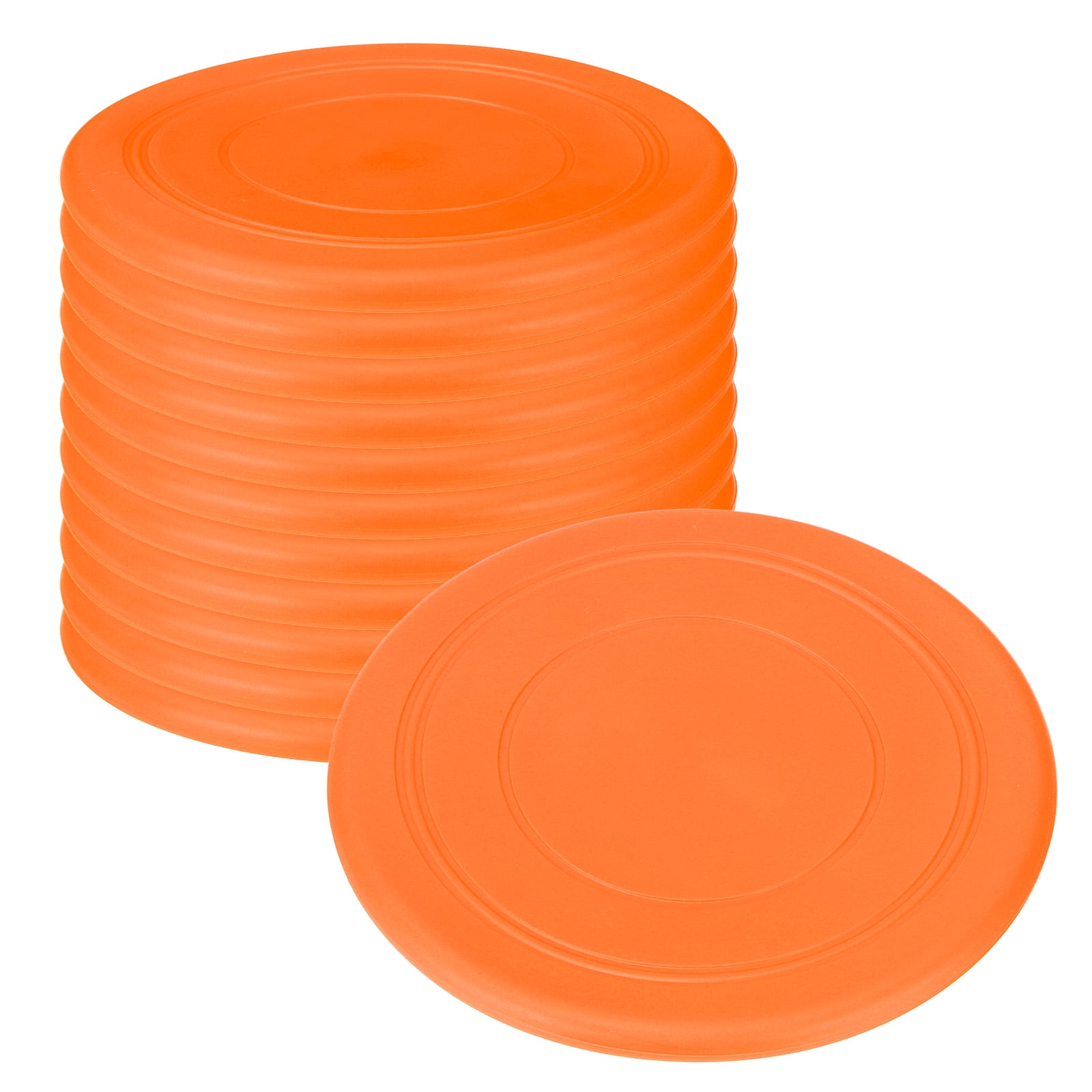 Uxcell Flying Disc, Soft Silicone Colorful Flying Disk Flyer for Outdoor Sports Training Playing Lawn Game Orange