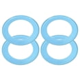 thumbnail image 1 of Uxcell Flying Rings, 4Pcs PP Plastic Flying Discs for Sports Outdoor Playing Game Beach Pool Activities, Dark Blue, 1 of 5