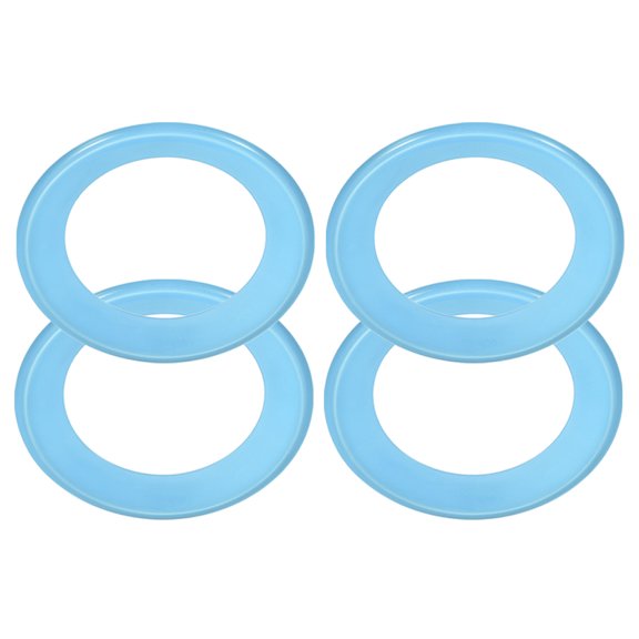 Uxcell Flying Rings, 4Pcs PP Plastic Flying Discs for Sports Outdoor Playing Game Beach Pool Activities, Dark Blue