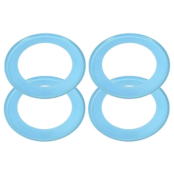 Uxcell Flying Rings, 4Pcs PP Plastic Flying Discs for Sports Outdoor Playing Game Beach Pool Activities, Dark Blue