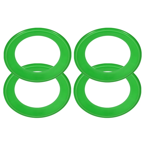 Uxcell Flying Rings, 4Pcs PP Plastic Flying Discs for Sports Outdoor Playing Game Beach Pool Activities, Light Green