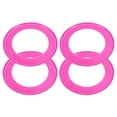 thumbnail image 1 of Uxcell Flying Rings, 4Pcs PP Plastic Flying Discs for Sports Outdoor Playing Game Beach Pool Activities, Pink, 1 of 5