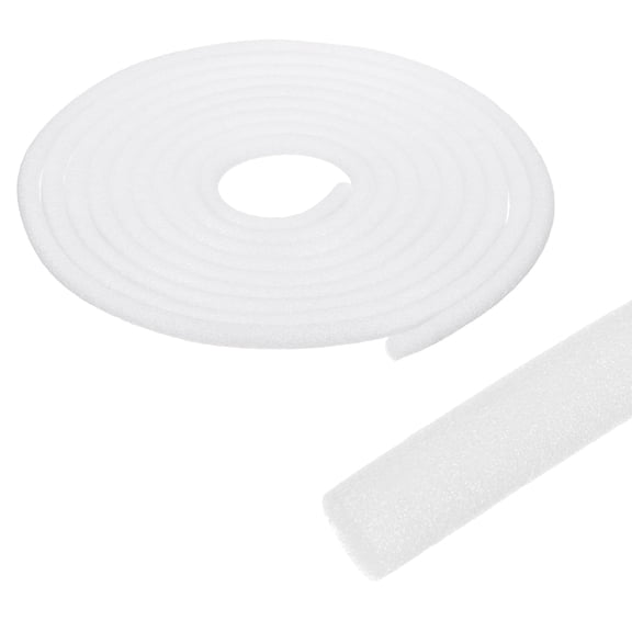 Uxcell Foam Backer Rod for Gaps and Joints, 0.2 Inch x 52Ft Concrete Crack Filler Caulk Saver Concrete Filler Rope for Weather Stripping, Door and Window Sealing, Expansion Joints, White