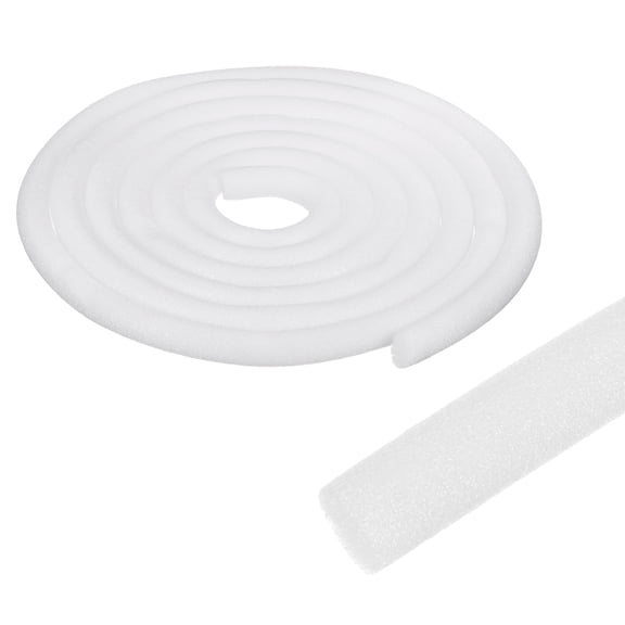 Uxcell Foam Backer Rod for Gaps and Joints, 0.7 Inch x 52Ft Concrete Crack Filler Caulk Saver Concrete Filler Rope for Weather Stripping, Door and Window Sealing, Expansion Joints, White