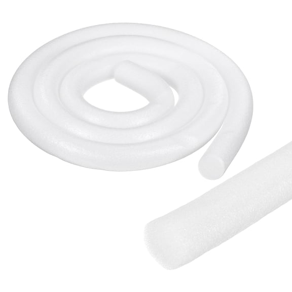 Uxcell Foam Backer Rod for Gaps and Joints, 1.2 Inch x 7Ft Concrete Crack Filler Caulk Saver Concrete Filler Rope for Weather Stripping, Door and Window Sealing, Expansion Joints, White