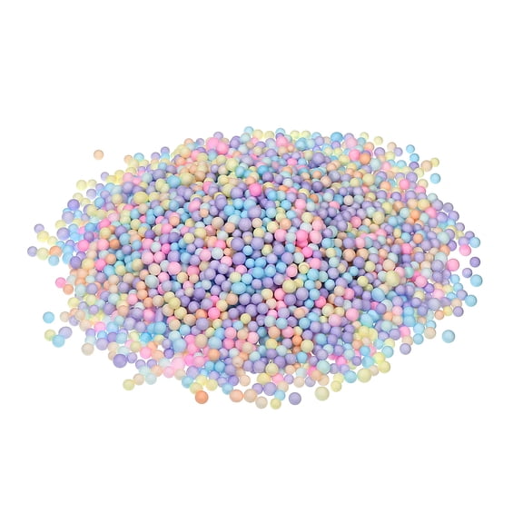 Uxcell Foam Beads Foam Balls for DIY Dolls Filling Party Decoration 1 Pack Approx. 8000 Pcs Assorted Color 4-6mm