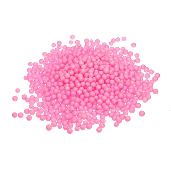 Uxcell Foam Beads Foam Balls 7 to 9mm for DIY(Pink,1Pack Approx 1500pcs)