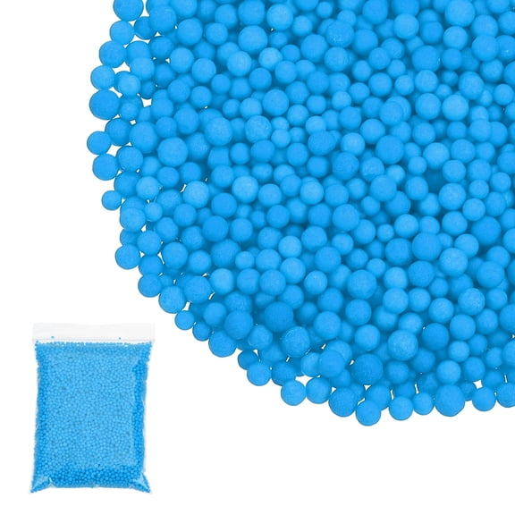 Uxcell Foam Beads, Foam Balls, Mini Small Balls Polystyrene Beads for DIY Craft Supplies Wedding Party Art Homemade Blue 2-3mm