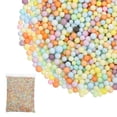 thumbnail image 1 of Uxcell Foam Beads, Foam Balls, Mini Small Balls Polystyrene Beads for DIY Craft Supplies Wedding Party Art Homemade Light Multicolor 2-3mm, 1 of 7