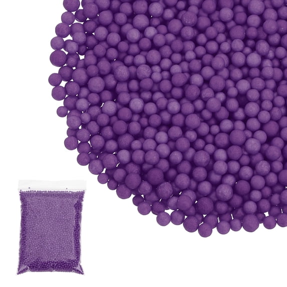 Uxcell Foam Beads, Foam Balls, Mini Small Balls Polystyrene Beads for DIY Craft Supplies Wedding Party Art Homemade Purple 2-3mm