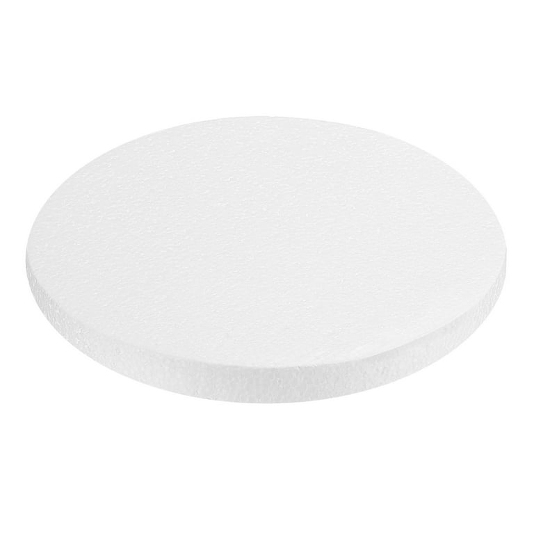 Uxcell Foam Circles for Crafts 7.87 x 0.79 Inch Polystyrene Round Foam Disc  for DIY Projects