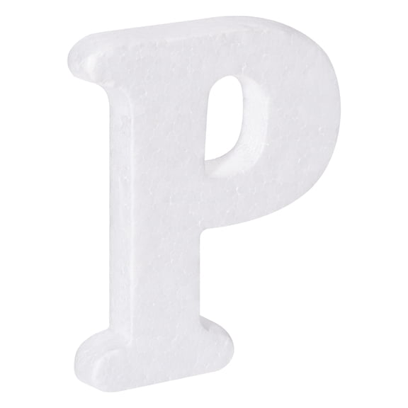 Uxcell Foam Letters P Letter EPS White Polystyrene Letter Foam 100mm/4 Inch for Crafts, Wedding, Party Decoration