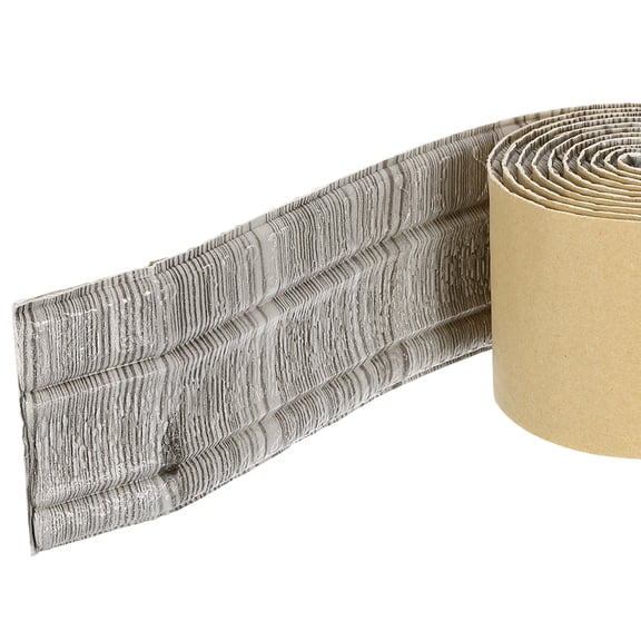 Uxcell Foam Molding Trim Self Adhesive, 3inch x 7.54ft Flexible Wallpaper Borders 3D Wall Edging Lines Foam Baseboard Trim for Home Decoration, Grey