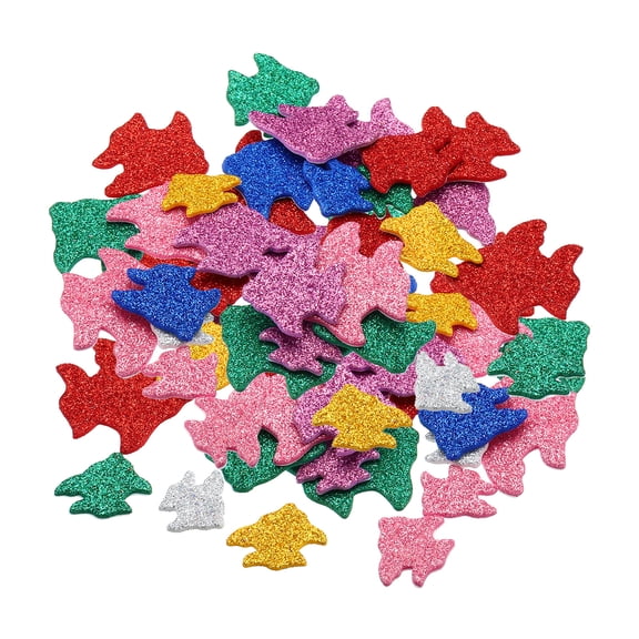 Uxcell Foam Stickers,4Pack 120Pc EVA Adhesive Glitters Foam Shape Sticker,Fish