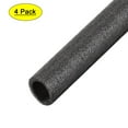 thumbnail image 1 of Uxcell Foam Tube 1.64 ft Length Hollow Polyethylene Black 4 Pcs 0.98in x 1.37in x 1.64ft (ID x OD x L), 1 of 6