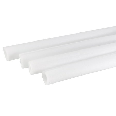 Uxcell 4Pcs Foam Tube Sponge Protective Sleeve Heat Preservation 3.28ft Length for Pipe Insulation 0.79 x 1.18"