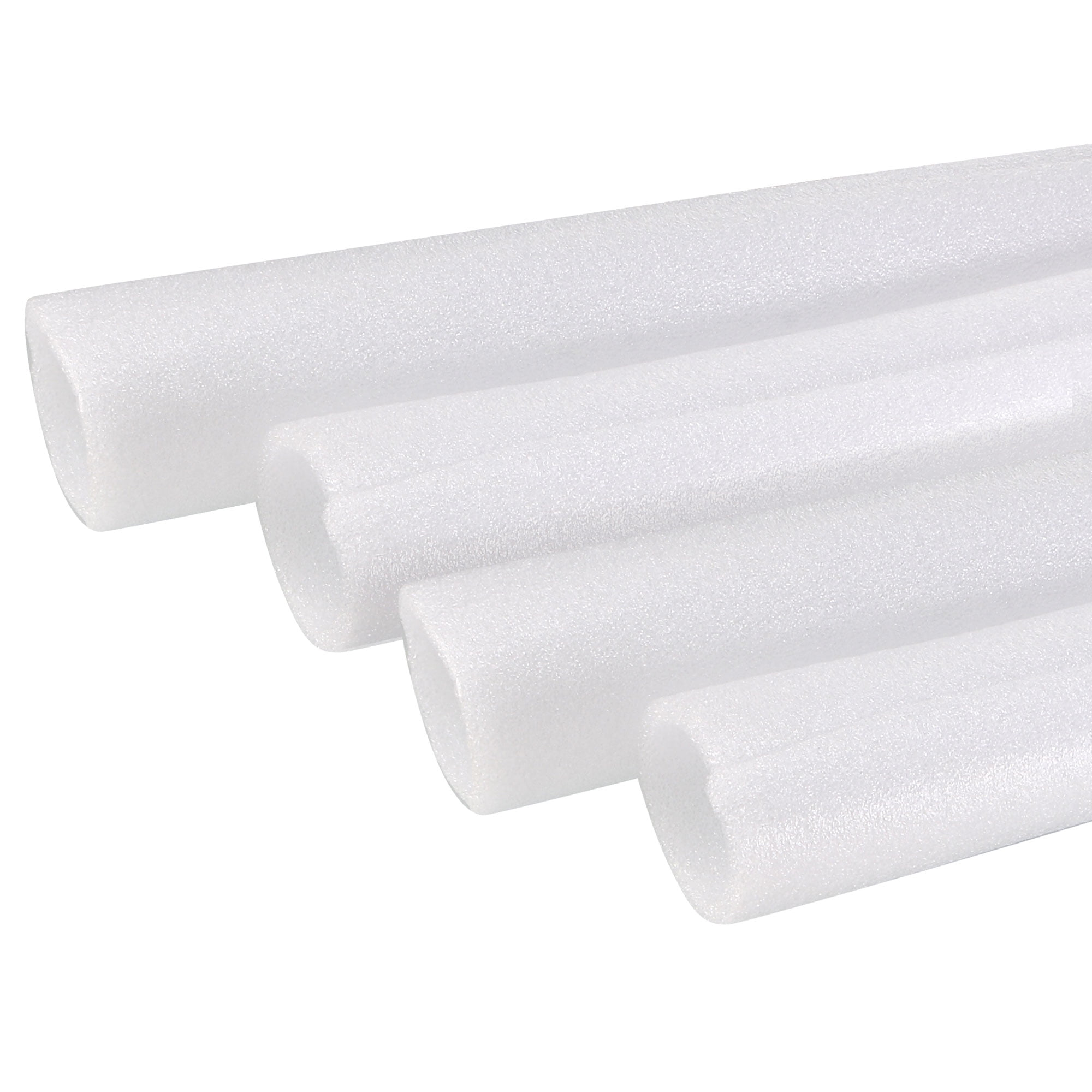 Uxcell Foam Tube Sponge Protective Sleeve 1000mm/3.28ft Length 28mm(1.1 inch) ID for Pipe Insulation, Pack of 2, Size: 28 mm x 38 mm, White