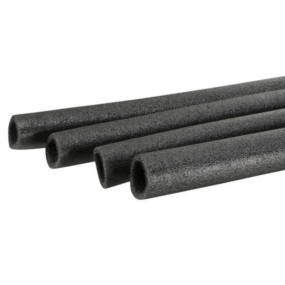 Uxcell Foam Tube Sponge Protective Sleeve Black Seal Sleeve Polyethylene Pipe 25mm ID for Pipe Insulation, Pack of 4