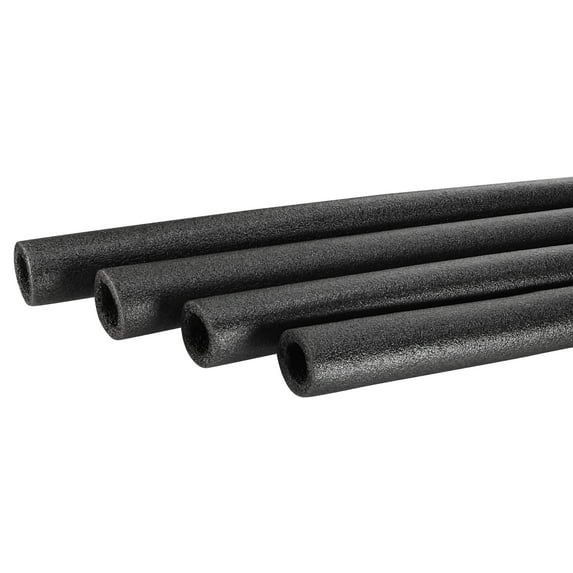 Uxcell Foam Tube Sponge Protective Sleeve Black Seal Sleeve Polyethylene Pipe 25x40mm for Pipe Insulation, Pack of 4