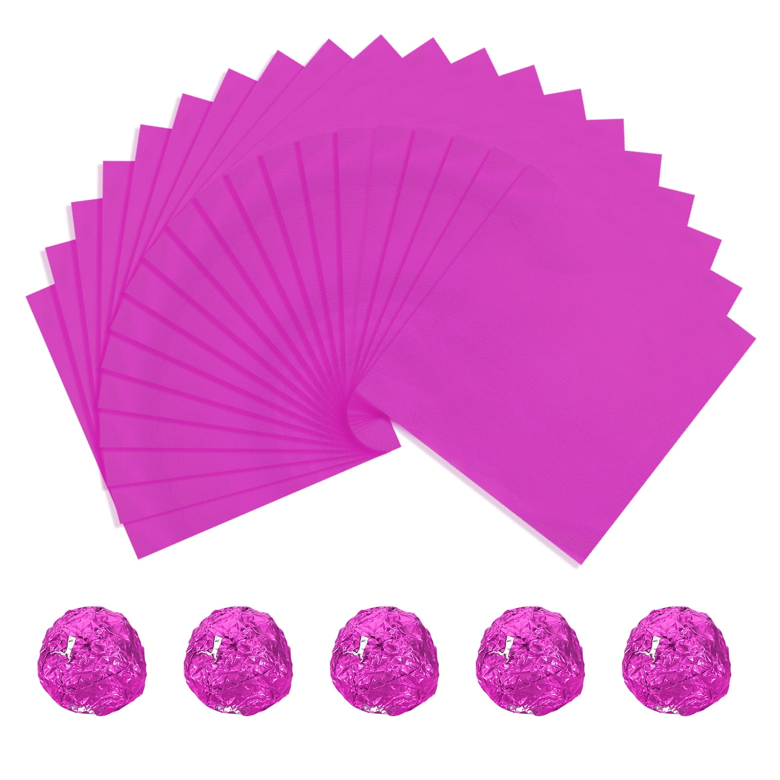 300PCS Colored Aluminum Foil Candy Wrappers - DIY Chocolate Bar Packaging, Square 4 Inch, Purple & More - View #4