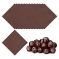 thumbnail image 1 of 5x5 Inch Foil Candy Wrappers, Square Glossy Aluminium Foil Candy Wrapping Paper Brown, 100 Pcs, 1 of 7