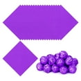 thumbnail image 1 of 5x5 Inch Foil Candy Wrappers, Square Orange Pattern Aluminium Foil Candy Wrapping Paper Purple, 100 Pcs, 1 of 7